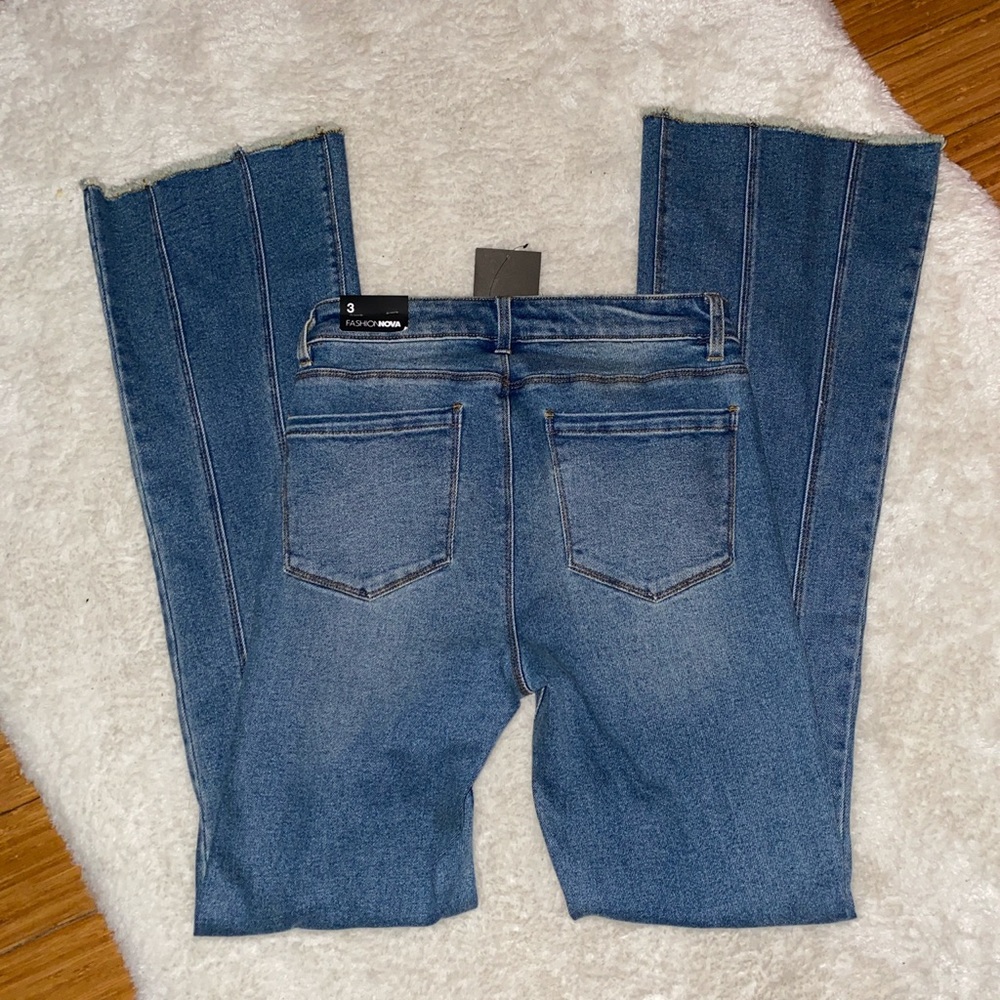 Fashion Nova Flare Jeans - Picture 3 of 6